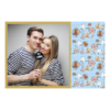 Fotobudka na weselu z błękitnym tłem + obrączki i kwiaty - Pocztówka 10x15cm model 408 - Thumbnail Image 1
