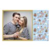 Fotobudka na weselu z błękitnym tłem + obrączki i kwiaty - Pocztówka 10x15cm model 408 - Thumbnail Image 2