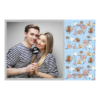 Fotobudka na weselu z błękitnym tłem + obrączki i kwiaty - Pocztówka 10x15cm model 408 - Thumbnail Image 4