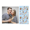 Fotobudka na weselu z błękitnym tłem + obrączki i kwiaty - Pocztówka 10x15cm model 408 - Thumbnail Image 5