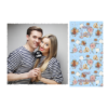 Fotobudka na weselu z błękitnym tłem + obrączki i kwiaty - Pocztówka 10x15cm model 408 - Thumbnail Image 6