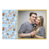 Fotobudka na weselu z błękitnym tłem + obrączki i kwiaty - Pocztówka 10x15cm model 409 - Thumbnail Image 1