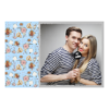 Fotobudka na weselu z błękitnym tłem + obrączki i kwiaty - Pocztówka 10x15cm model 409 - Thumbnail Image 3