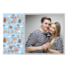 Fotobudka na weselu z błękitnym tłem + obrączki i kwiaty - Pocztówka 10x15cm model 409 - Thumbnail Image 4