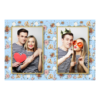 Fotobudka na weselu z błękitnym tłem + obrączki i kwiaty - Pocztówka 10x15cm model 411 - Thumbnail Image 1