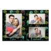 Dzień Mózgu z czarnym tłem + twarze i serca - Pocztówka 10x15cm model 413 - Thumbnail Image 2