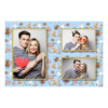 Fotobudka na weselu z błękitnym tłem + obrączki i kwiaty - Pocztówka 10x15cm model 413 - Thumbnail Image 1