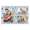 Fotobudka na weselu z błękitnym tłem + obrączki i kwiaty - Pocztówka 10x15cm model 413 - Thumbnail Image 2