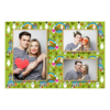 Dzień Włóczykija z zielonym tłem + kwiaty - Pocztówka 10x15cm model 413 - Thumbnail Image 1