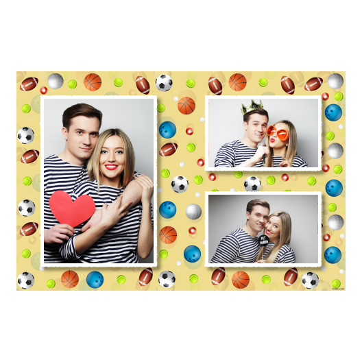 Dzień Zabawy Piłką z żółtym tłem + piłki i sport - Pocztówka 10x15cm model 413 - obrazek 5