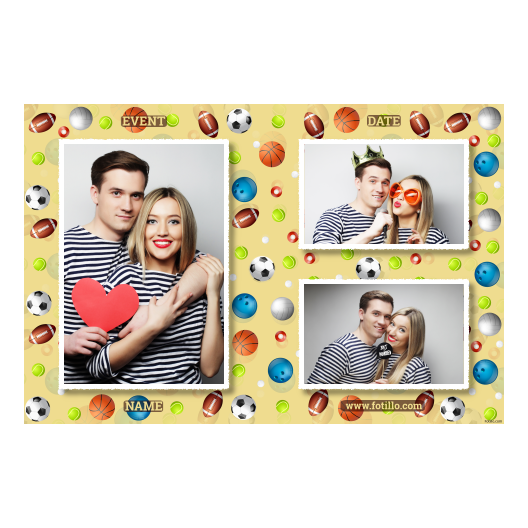 Dzień Zabawy Piłką z żółtym tłem + piłki i sport - Pocztówka 10x15cm model 413 - obrazek 6