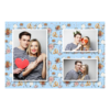 Fotobudka na weselu z błękitnym tłem + obrączki i kwiaty - Pocztówka 10x15cm model 413 - Thumbnail Image 5