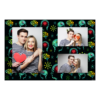 Dzień Mózgu z czarnym tłem + twarze i serca - Pocztówka 10x15cm model 413 - Thumbnail Image 7