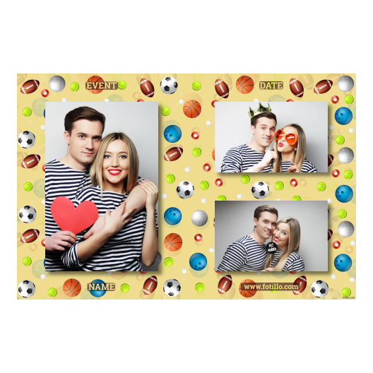 Dzień Zabawy Piłką z żółtym tłem + piłki i sport - Pocztówka 10x15cm model 413 - obrazek 8