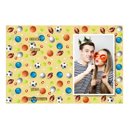 Dzień Zabawy Piłką z żółtym tłem + piłki i sport - Pocztówka 10x15cm model 416 - obrazek 6