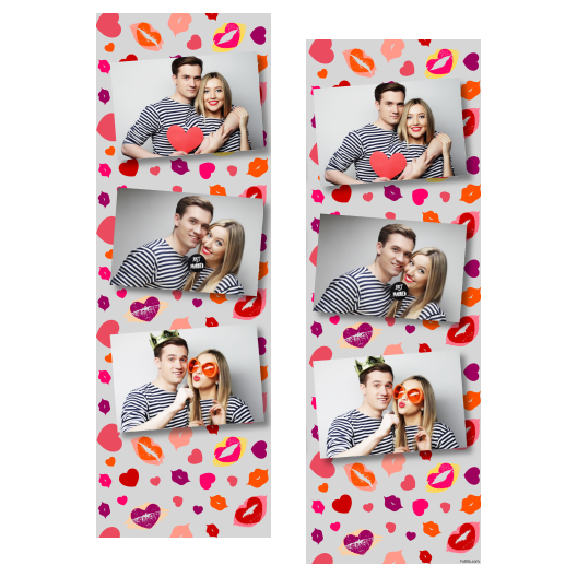 Kissing Day + hearts + 102 gray Kissing Day + hearts + 102 gray