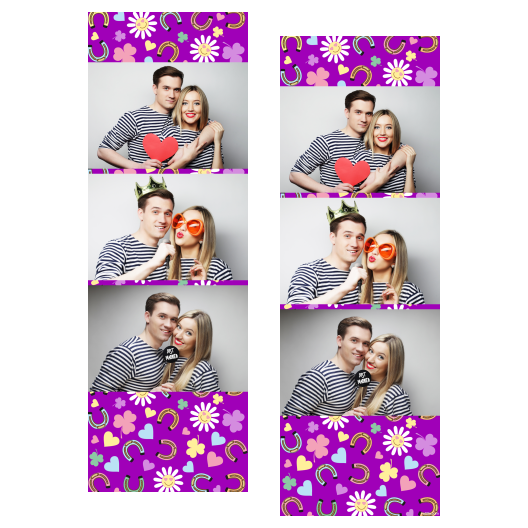 Kindness Day + flowers and hearts + 104 violet