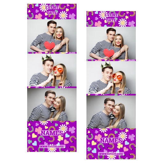 Kindness Day + flowers and hearts + 104 violet with captions