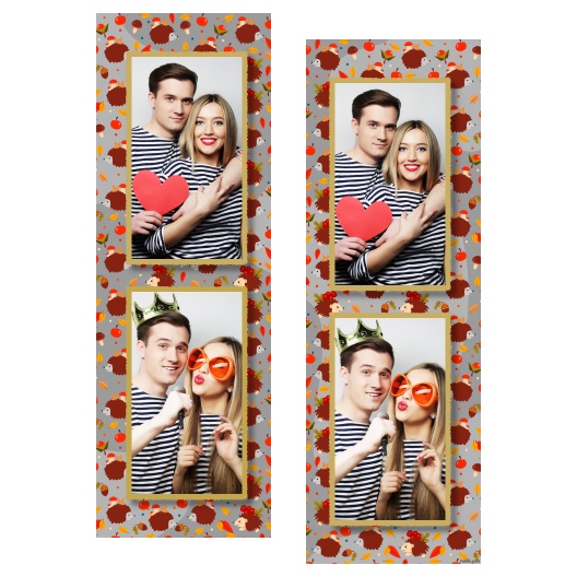 Hedgehog Day + leaves and fruits + 106 gray Hedgehog Day + leaves and fruits + 106 gray