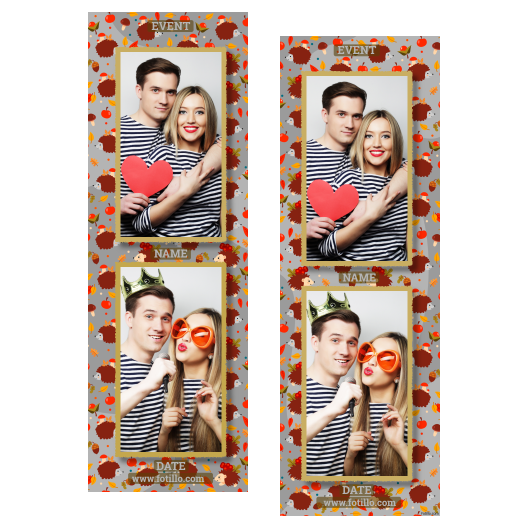 Hedgehog Day + leaves and fruits + 106 gray with captions Hedgehog Day + leaves and fruits + 106 gray with captions