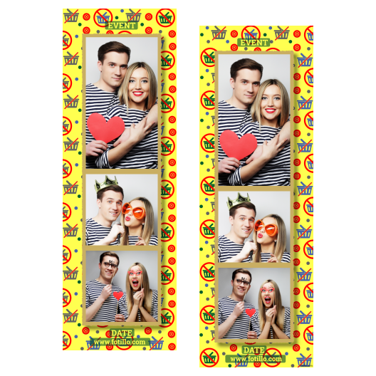 Buy Nothing Day + dots + 107 yellow with captions