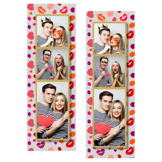 Kissing Day + hearts + 109 gray Kissing Day + hearts + 109 gray