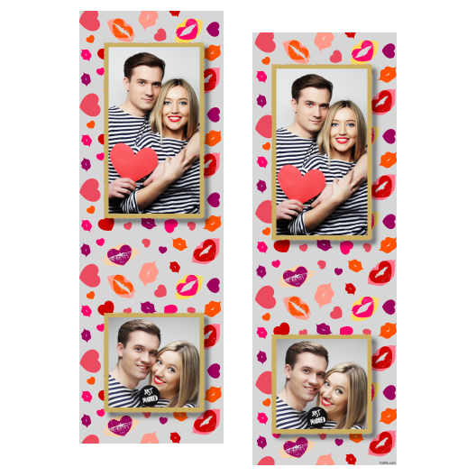 Kissing Day + hearts + 110 gray Kissing Day + hearts + 110 gray