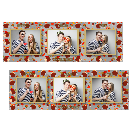 Hedgehog Day + leaves and fruits + 202 gray with captions Hedgehog Day + leaves and fruits + 202 gray with captions