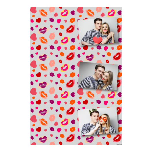 Kissing Day + hearts + 301 gray Kissing Day + hearts + 301 gray