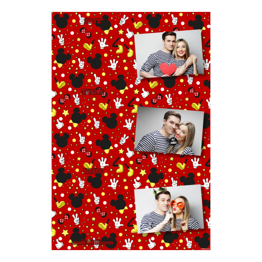 Dzień Myszki Miki + gwiazdy + 301 czerwony z podpisami Dzień Myszki Miki + gwiazdy + 301 czerwony z podpisami