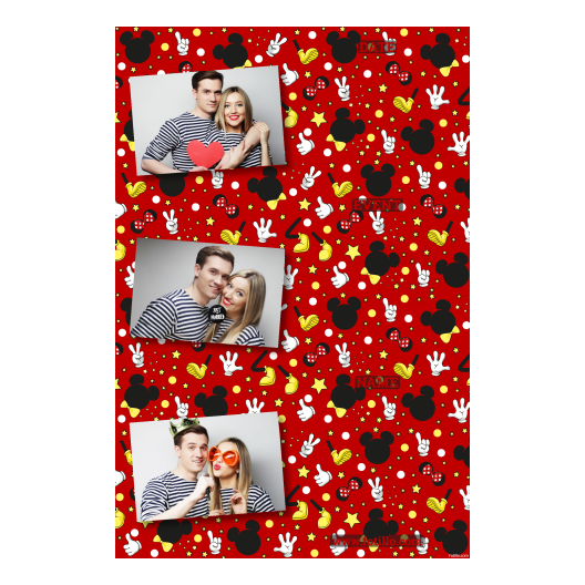 Dzień Myszki Miki + gwiazdy + 302 czerwony z podpisami Dzień Myszki Miki + gwiazdy + 302 czerwony z podpisami