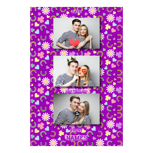 Kindness Day + flowers and hearts + 306 violet with captions