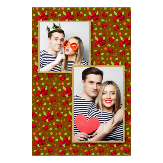 Cranberry Day + dots and leaves + 310 brown Cranberry Day + dots and leaves + 310 brown