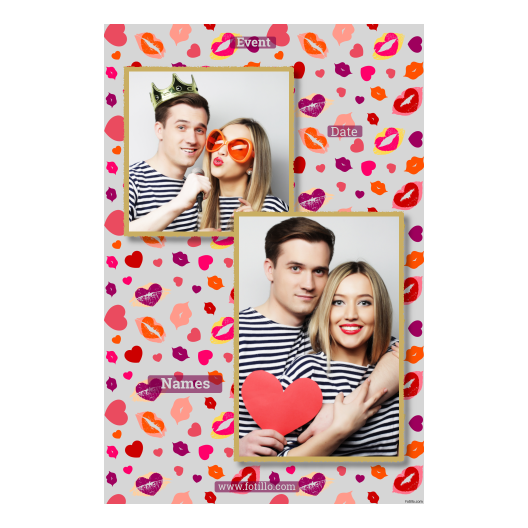 Kissing Day + hearts + 310 gray with captions Kissing Day + hearts + 310 gray with captions
