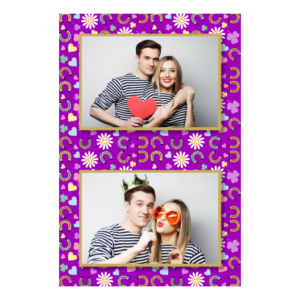 Kindness Day + flowers and hearts + 313 violet