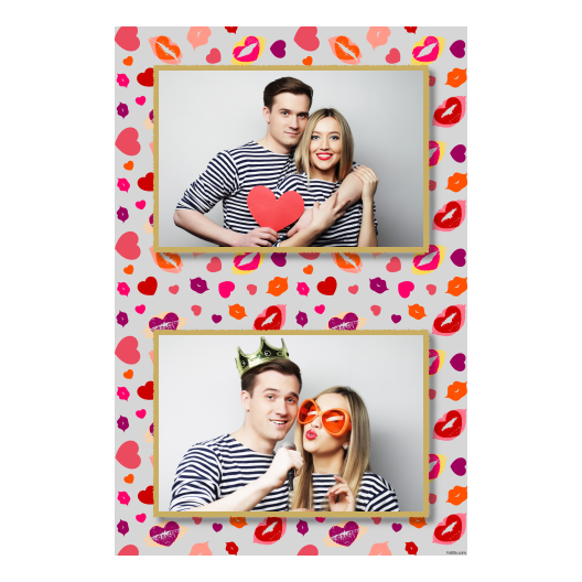Kissing Day + hearts + 313 gray Kissing Day + hearts + 313 gray