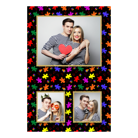 Dzień Tolerancji + serca i kwiaty + 315 czarny Dzień Tolerancji + serca i kwiaty + 315 czarny