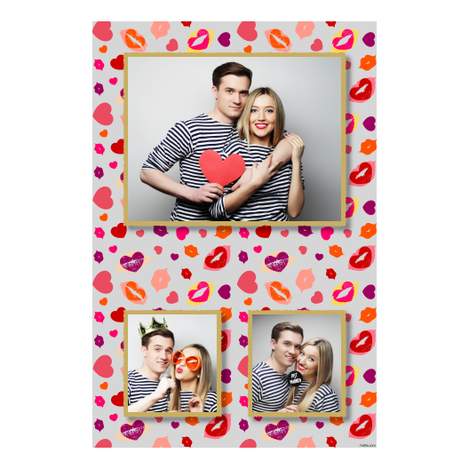 Kissing Day + hearts + 315 gray Kissing Day + hearts + 315 gray