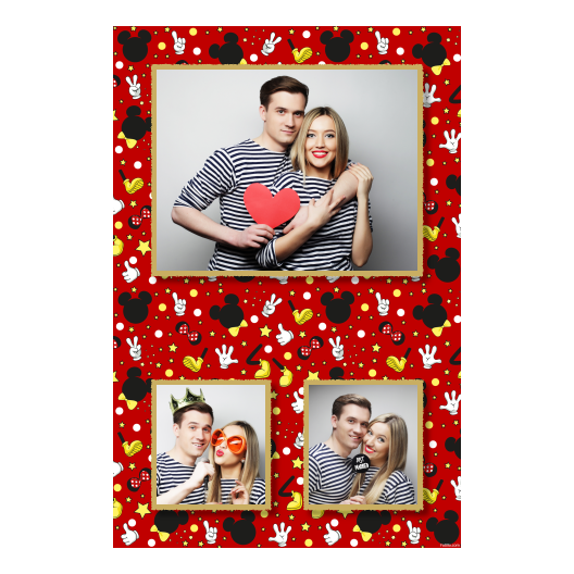 Dzień Myszki Miki + gwiazdy + 315 czerwony Dzień Myszki Miki + gwiazdy + 315 czerwony