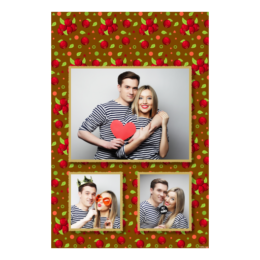 Cranberry Day + dots and leaves + 316 brown Cranberry Day + dots and leaves + 316 brown