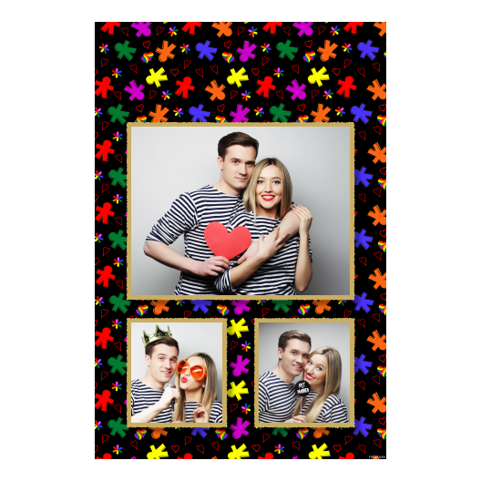 Dzień Tolerancji + serca i kwiaty + 316 czarny Dzień Tolerancji + serca i kwiaty + 316 czarny