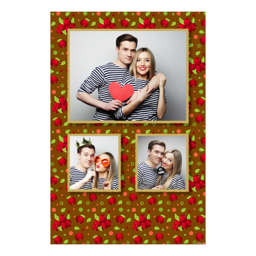 Cranberry Day + dots and leaves + 317 brown Cranberry Day + dots and leaves + 317 brown