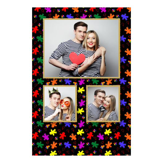 Dzień Tolerancji + serca i kwiaty + 317 czarny Dzień Tolerancji + serca i kwiaty + 317 czarny