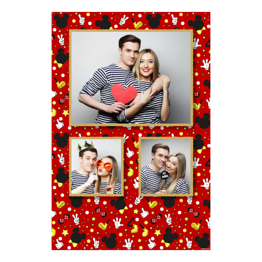 Dzień Myszki Miki + gwiazdy + 317 czerwony Dzień Myszki Miki + gwiazdy + 317 czerwony