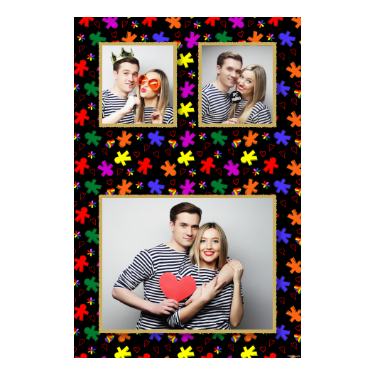 Dzień Tolerancji + serca i kwiaty + 318 czarny Dzień Tolerancji + serca i kwiaty + 318 czarny