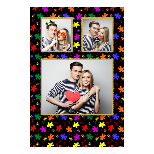 Dzień Tolerancji + serca i kwiaty + 319 czarny Dzień Tolerancji + serca i kwiaty + 319 czarny