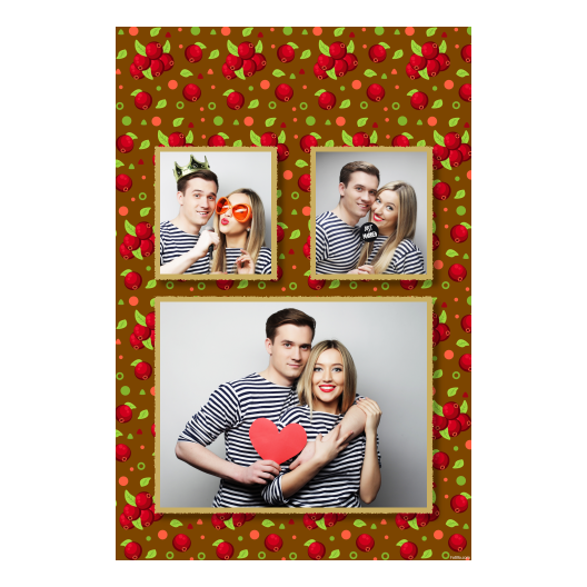 Cranberry Day + dots and leaves + 320 brown Cranberry Day + dots and leaves + 320 brown