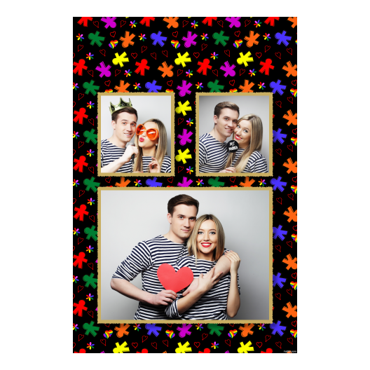 Dzień Tolerancji + serca i kwiaty + 320 czarny Dzień Tolerancji + serca i kwiaty + 320 czarny