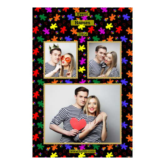 Dzień Tolerancji + serca i kwiaty + 320 czarny z podpisami Dzień Tolerancji + serca i kwiaty + 320 czarny z podpisami