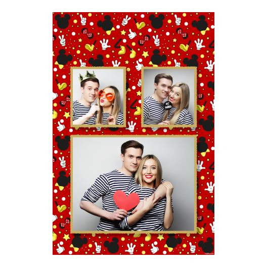 Dzień Myszki Miki + gwiazdy + 320 czerwony Dzień Myszki Miki + gwiazdy + 320 czerwony